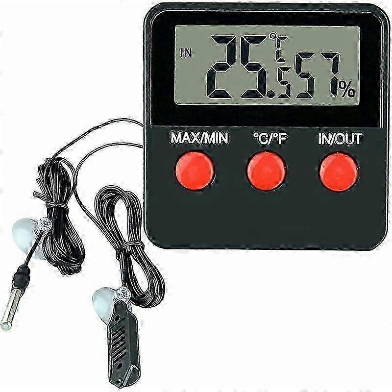 爬虫類デジタル温度計湿度計 LCD 温度湿度計 テラリウムペットタンク用