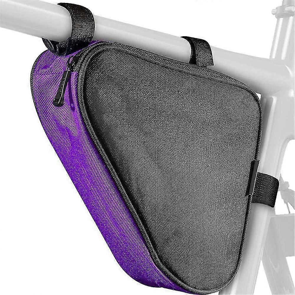 Bicycle bag frame (waterproof) bicycle triangle bag front tube bag bicycle frame bag for cycling mountaineering camping trekking