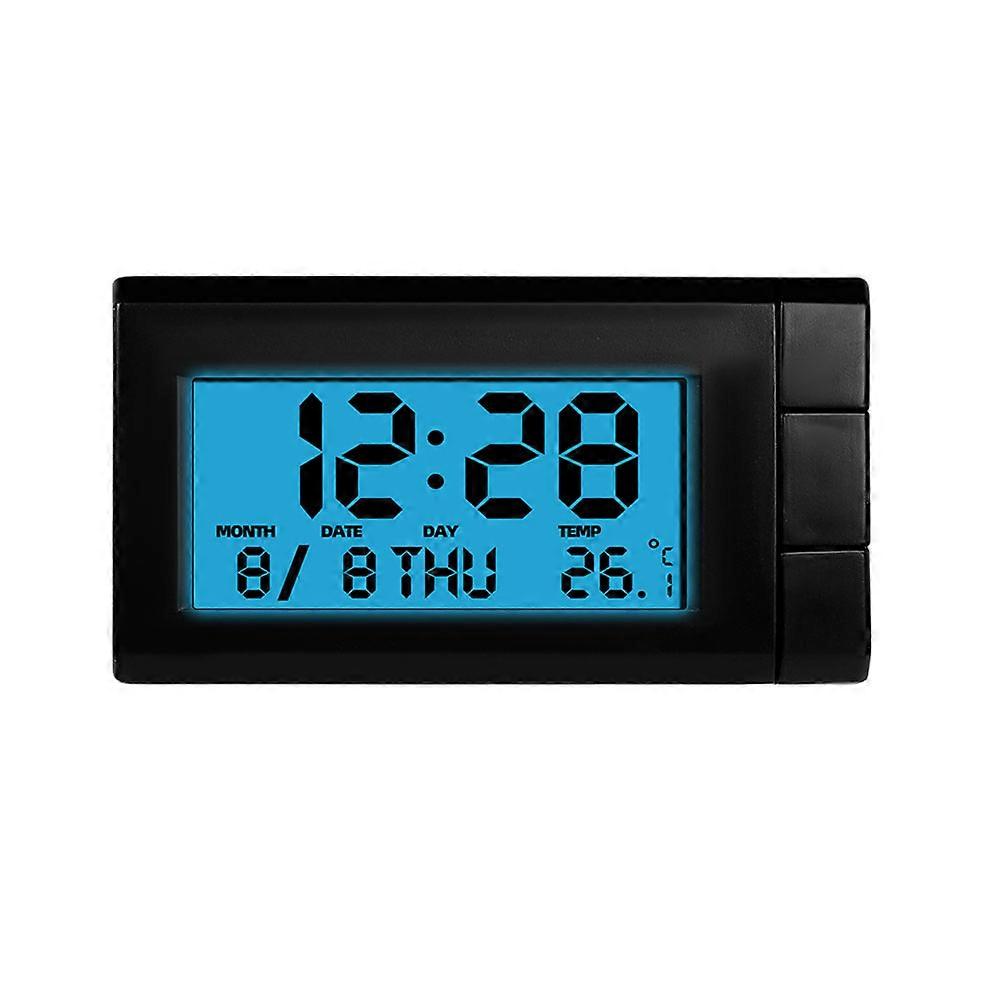 Auto Temperature Meter LCD Display Auto Digital Calendar Luminous Auto Intelligent Watch for Car Accessories for Vehicle Parts
