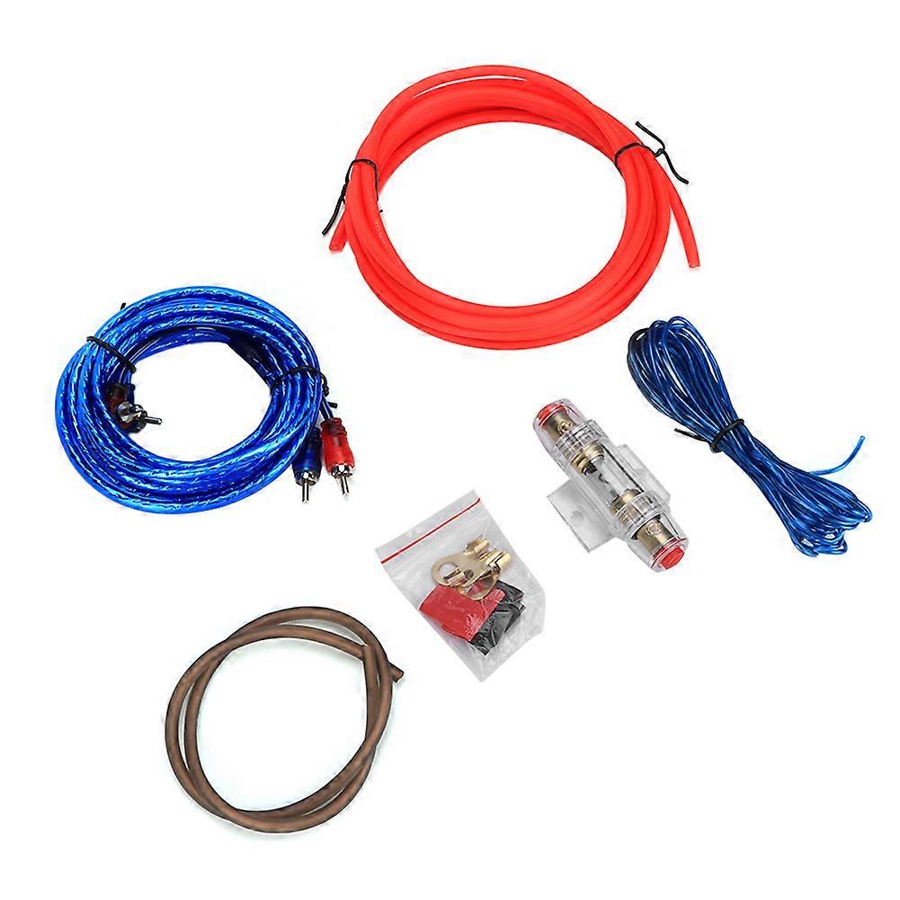 Car 10GA Power Amplifier Subwoofer Audio Speakers Replacement Zinc Alloy Wire Set Kit