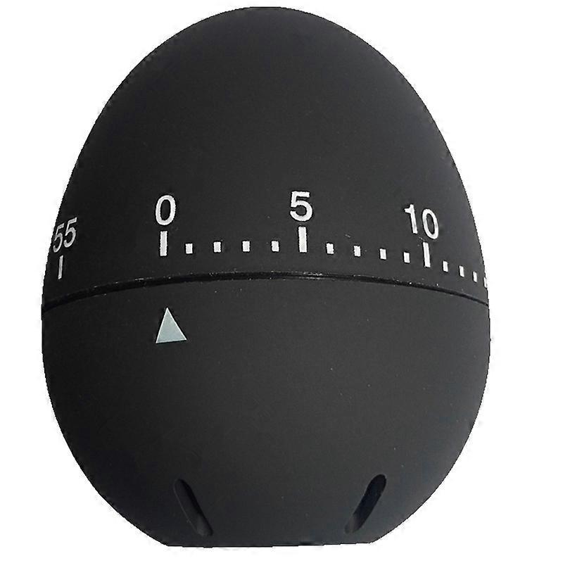 60 minute silicone egg shaped timer with clear markings, perfect for use in the kitchen but also for many tasks around the home