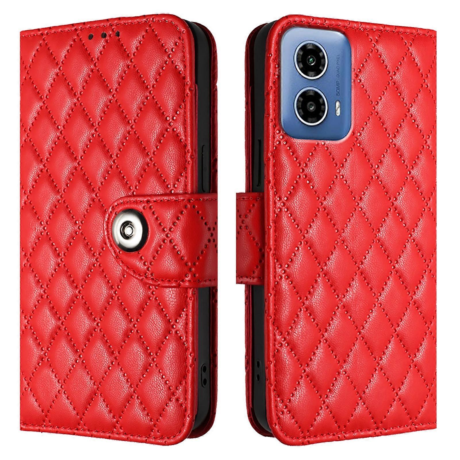 Leather Phone Case For Motorola Moto G34