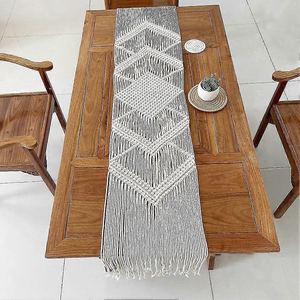 table runner wedding style macrame decoration nordic drop