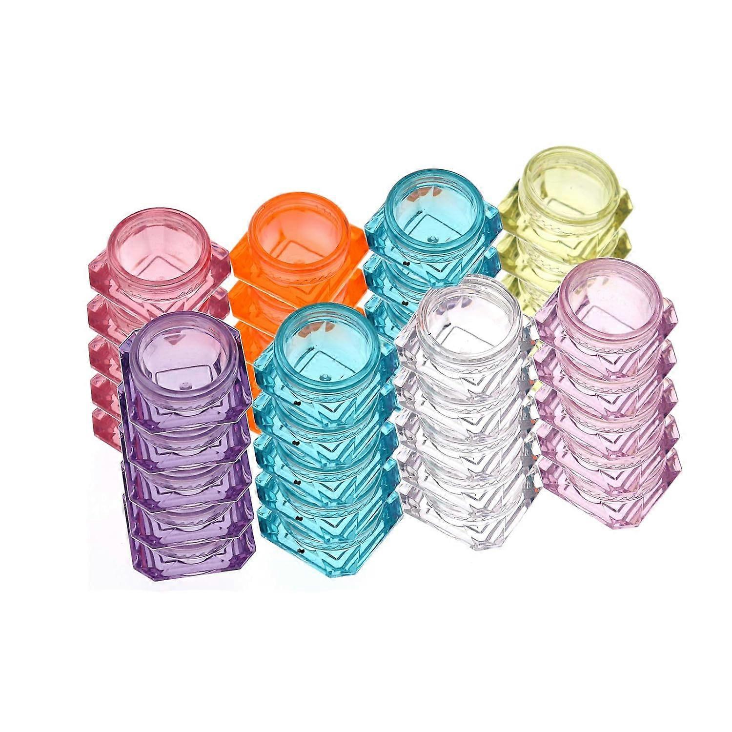 40 Pieces 5g Cosmetic Sample Container Makeup Sample Cosmetics Empty Plastic Jar Box Bottle