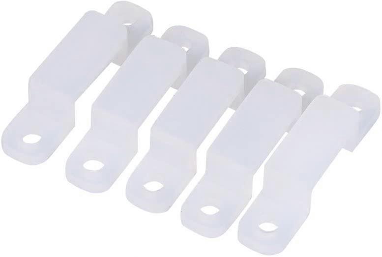 LED Light Bar Silicone Mounting Bracket Clip Fixing Accessories (8mm) 100 pcs