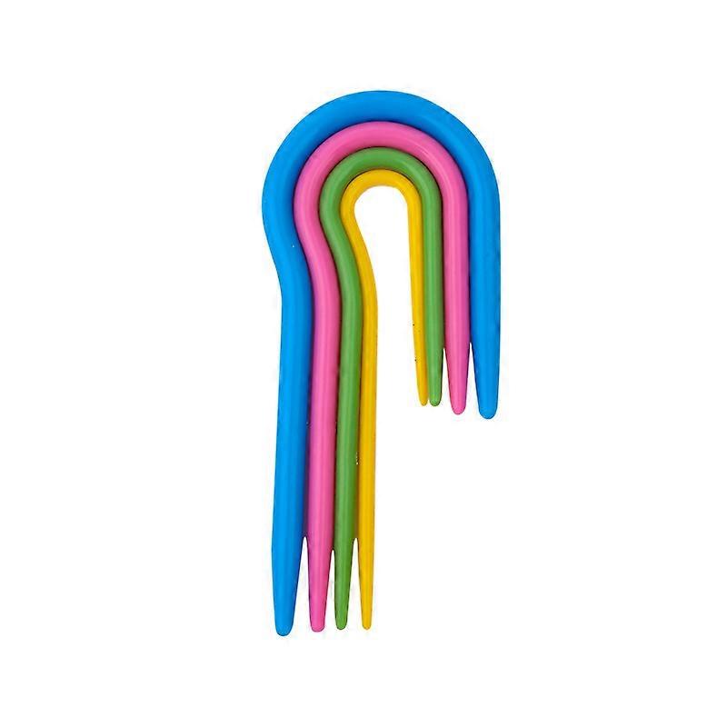 4 pcs knitting needles auxiliary colored needle tools, shameless needles