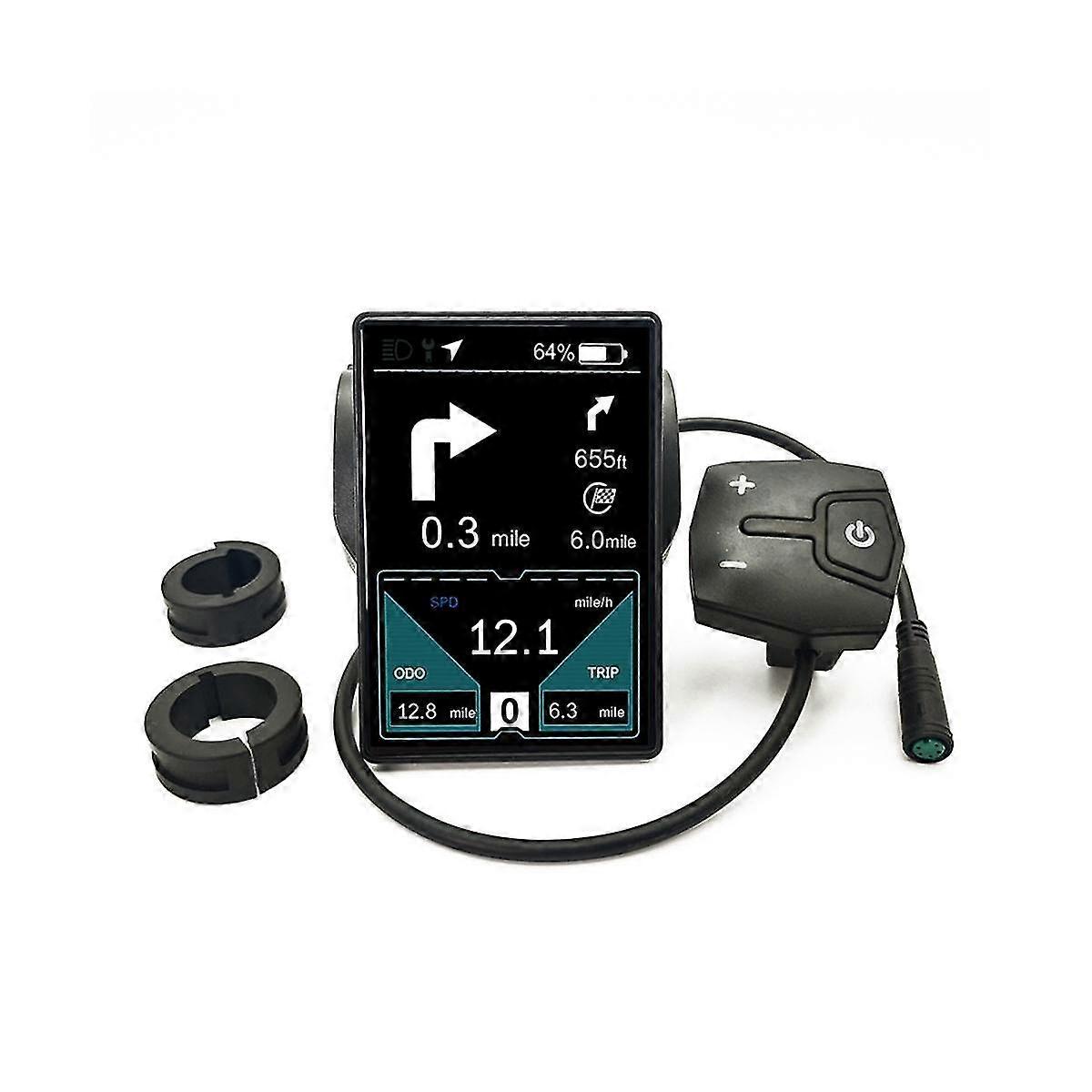 Electric Bike LCD Display TFT Color Display IPS Display for BBS01 BBS02 Electric Bike Parts, URAT P