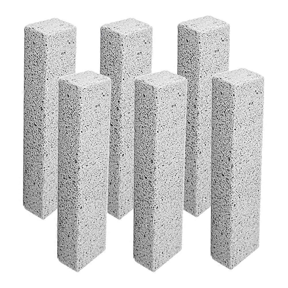 6 Pack Pumice Stone Toilet Bowl Clean Brush, Remove Toilet Bowl Hard Water Rings, Calcium Buildup a