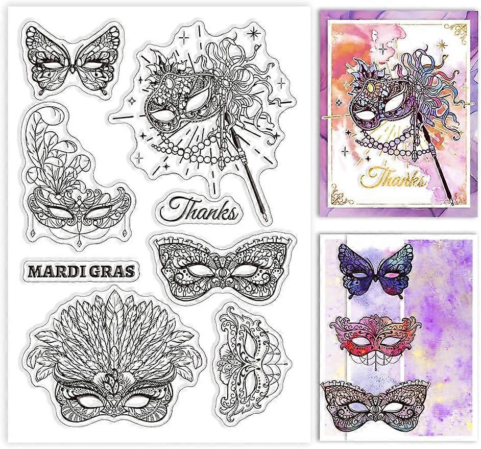 1Sheet Carnival Ornate Silicone Clear Stamp