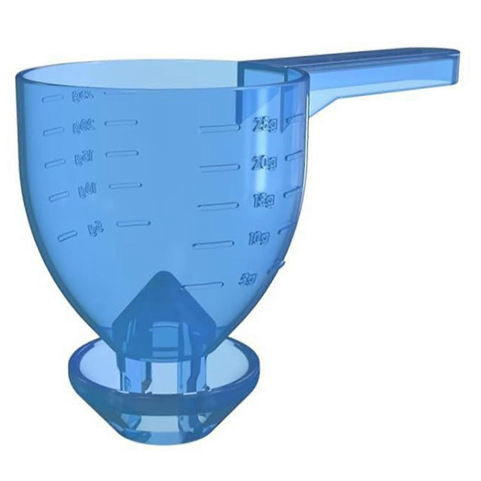 Measuring Scoop Funnel with Measurement Scales Long Handle Powder Funnel Multi-Purpose Kitchen Measuring Tool