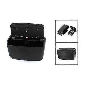 2x Car Black Plastic Rectangular Blue Led Ashtray Holder