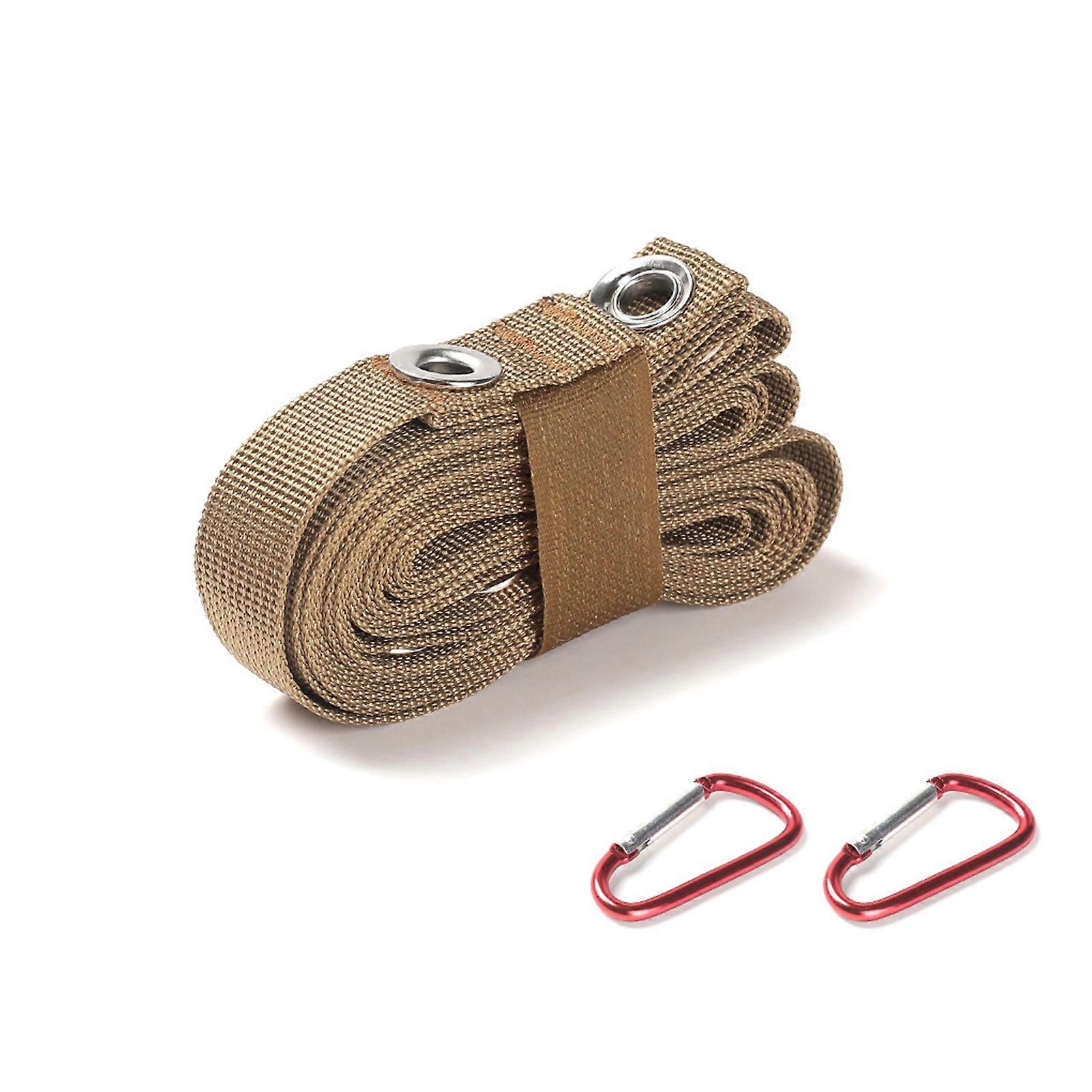 Tent Hanger Adjustable Extension Rope Quick-Release Hook-And-Loop Fastener for Awning Lanyard Outdoor Hiking
