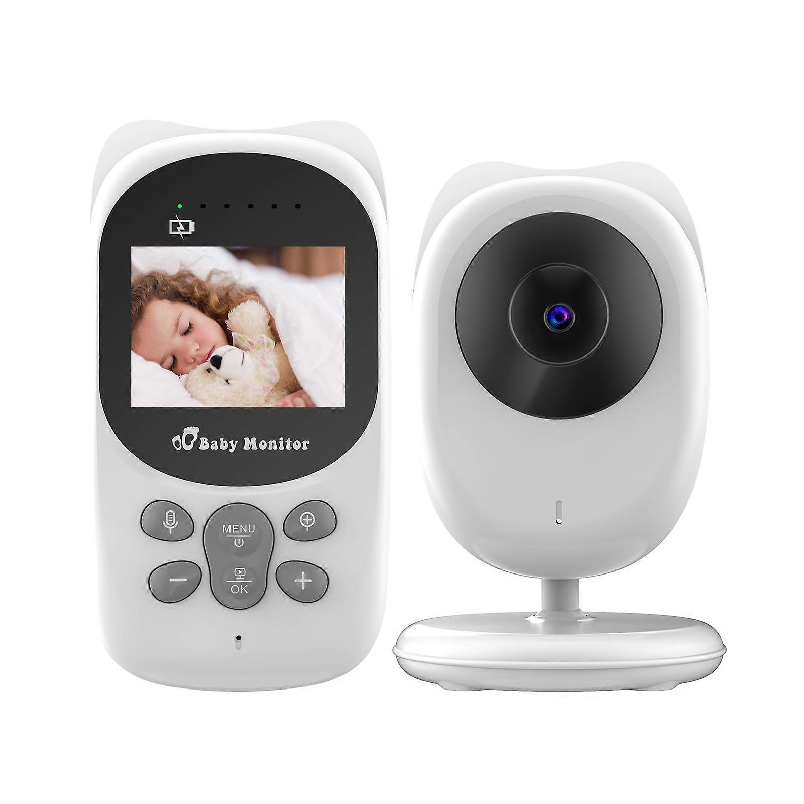 Wireless Baby Monitor Digital Camera Video Monitor for Kids with 2.4 Inch LCD Screen 50M Indoor Transmission Supports Two-Way Talk Room Temperature De