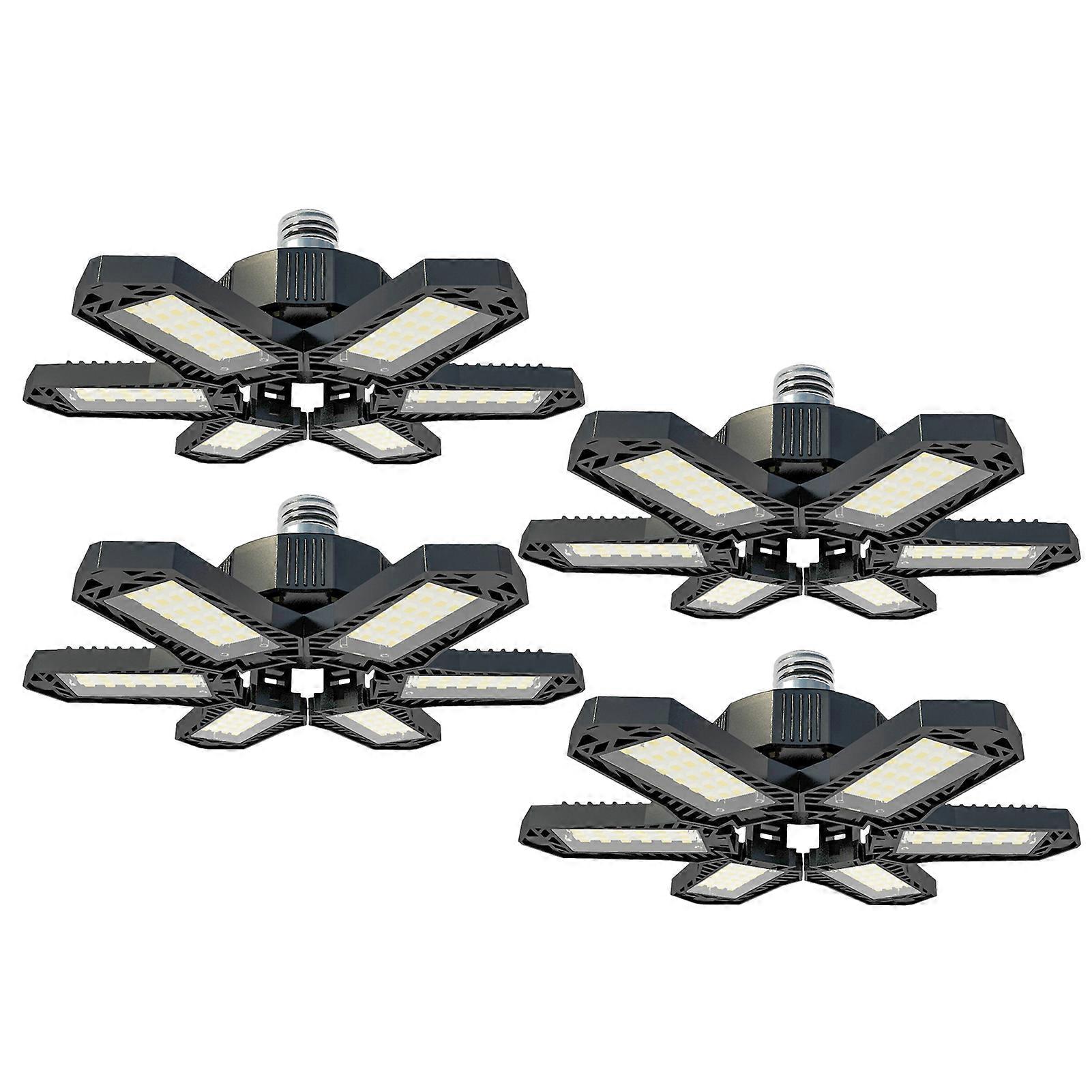 Foldable Garage Light LED Shop Light With Adjustable 6 Panels Garage Lighting Easy-Installation For Workshop Basement