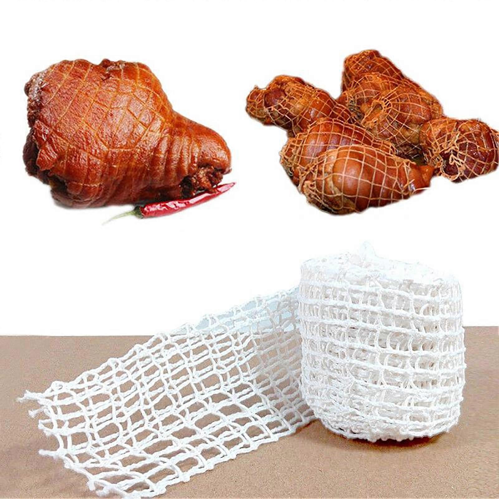 Poultry Ham Beef Meat Netting Roll Easily Cut and Remove Meat Netting Roll for Smoking Roasting and Marinating
