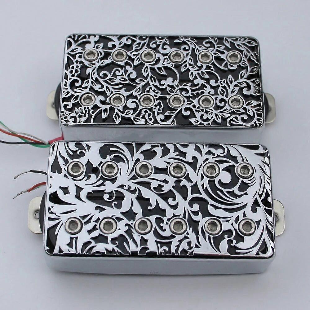 1 Set Alnico Humbucker hangszedő LP gitár Flower Chart gitár hangszedő