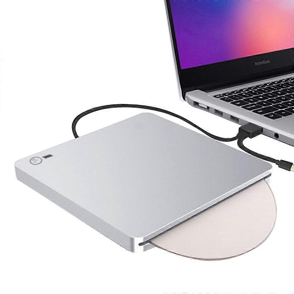 External DVD Drive USB C Slot-in External CD Drive Player Burner for Laptop/Mac/Macbook Pro/Air/Window