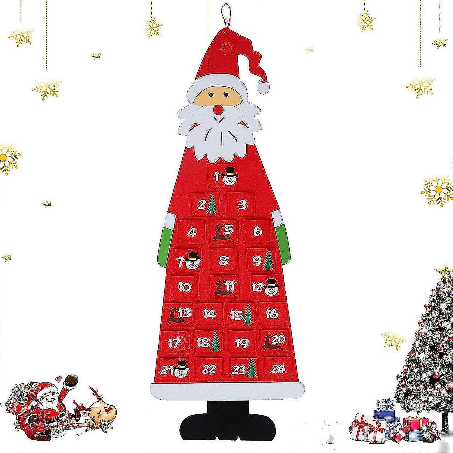 Advent Calendar For Filling Children, Fabric Advent Calendar, Christmas Calendar Self-filling Santa, Advent Calendar Bags, Christmas Calendar For Fill