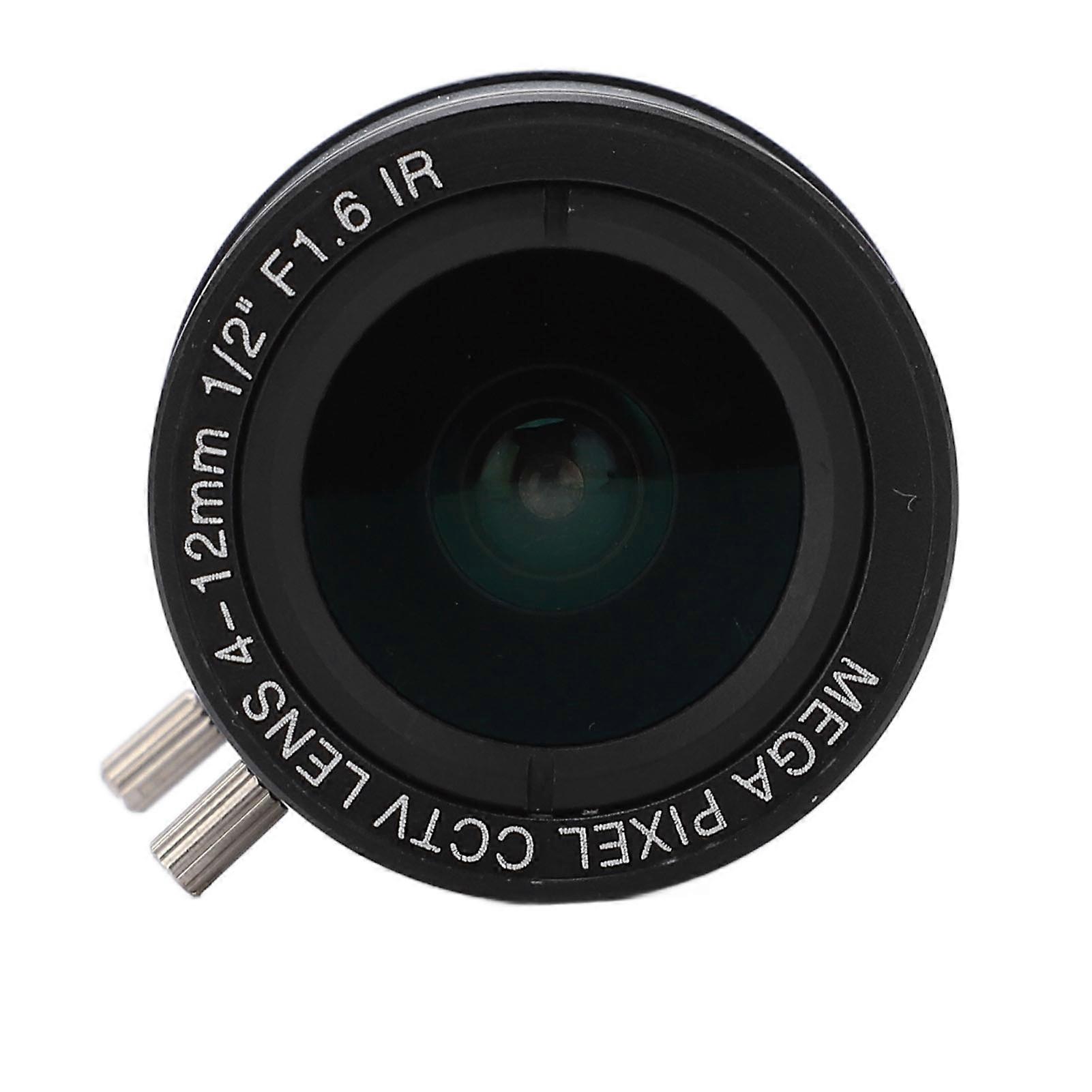 MP Camera Lens 4mm to 12mm Focal Length Manual Focus Zoom High Definition for Industrial Camera