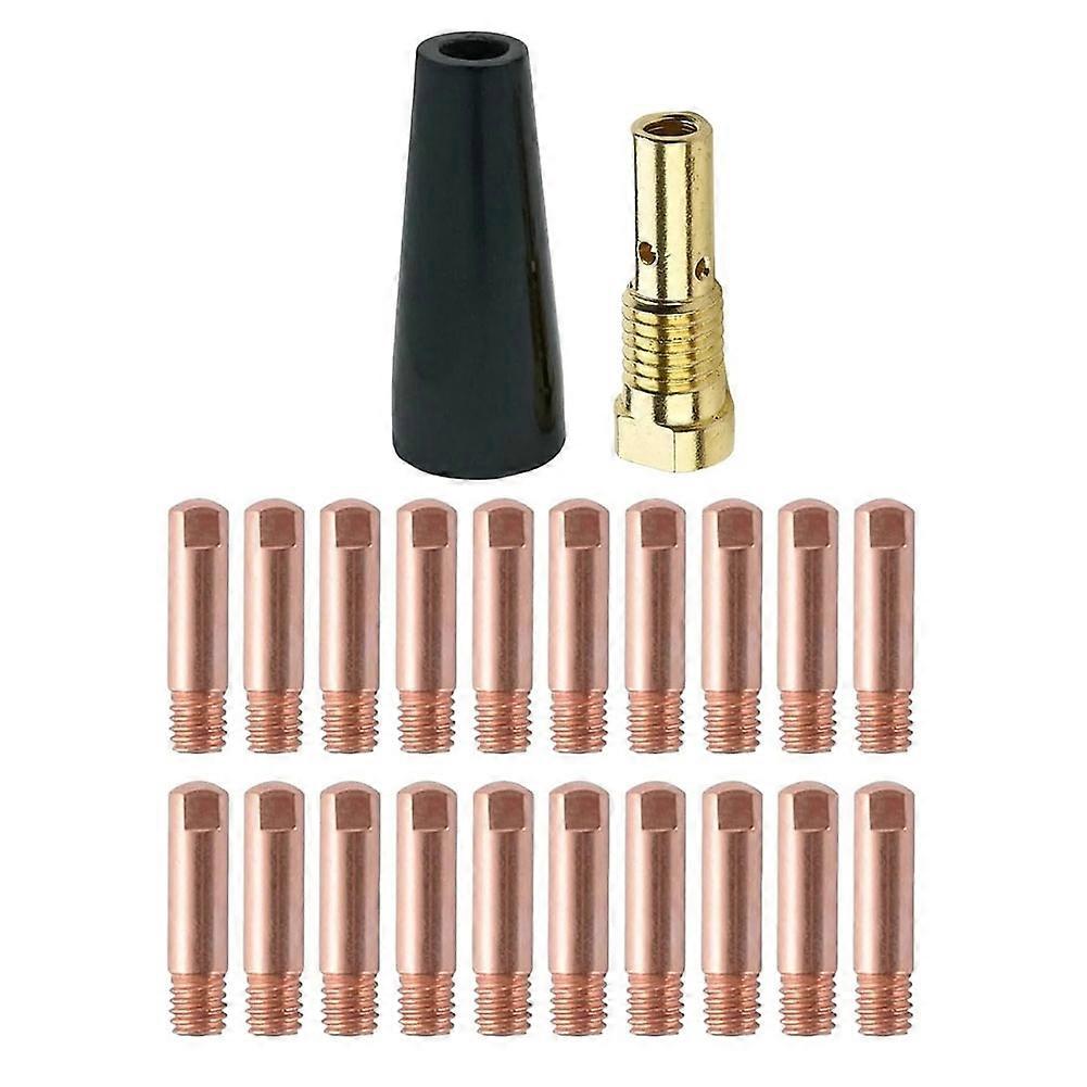 22 Pcs Flux Core Gasless Nozzle Tips Kit KP1939-1 TITANIUM Easy-Flux 125 Amp Welder 56355 56359 57861 0.9mm