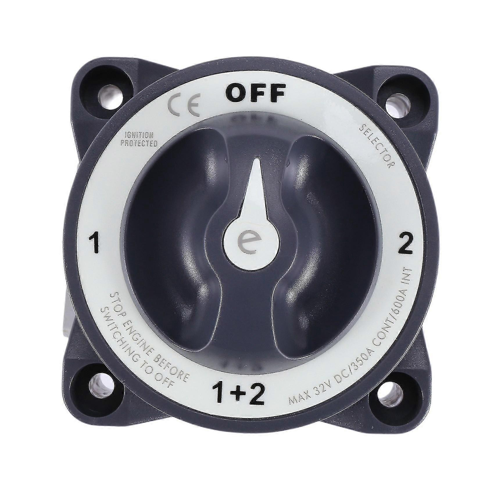 Disconnect Rotary Switch 4 Position 32v 350 Amp E-series Waterproof Dual Battery Isolator On/off Sw (haoyi)