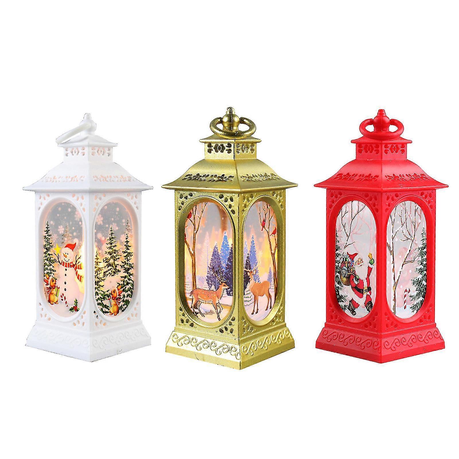Christmas Lantern Led Luminous Creative Decoration Portable Lantern