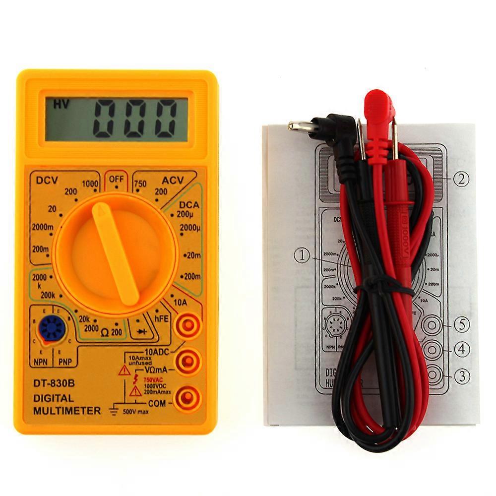 Multimeter Battery Tester Mini Digital Voltmeter Ammeter Continuity Tester AC DC