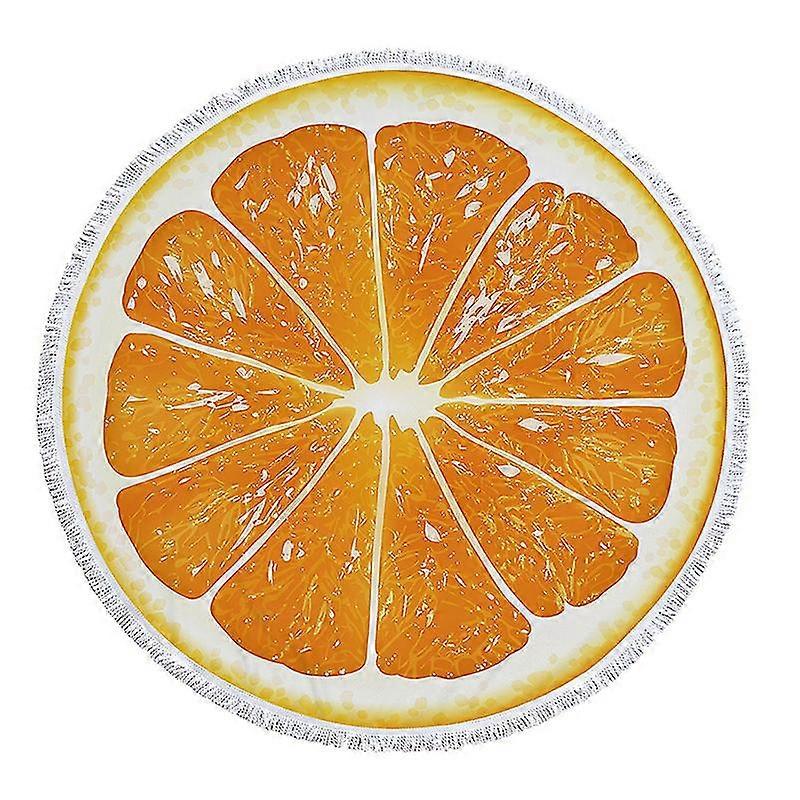 Beach Blanket Super Soft And Absorbent Novelty Picnic Mat Digital Printed Round Fringe Beach Towel
