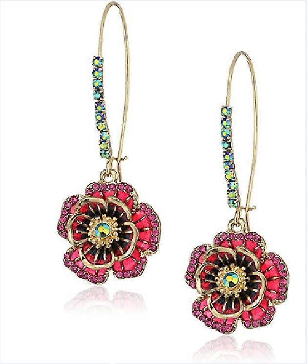 Rose Dangle Earrings,1pair