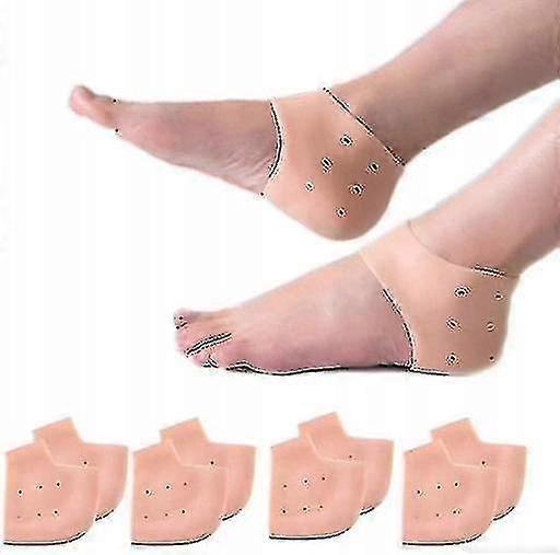 4 Pairs Of Silicone Heel Protectors