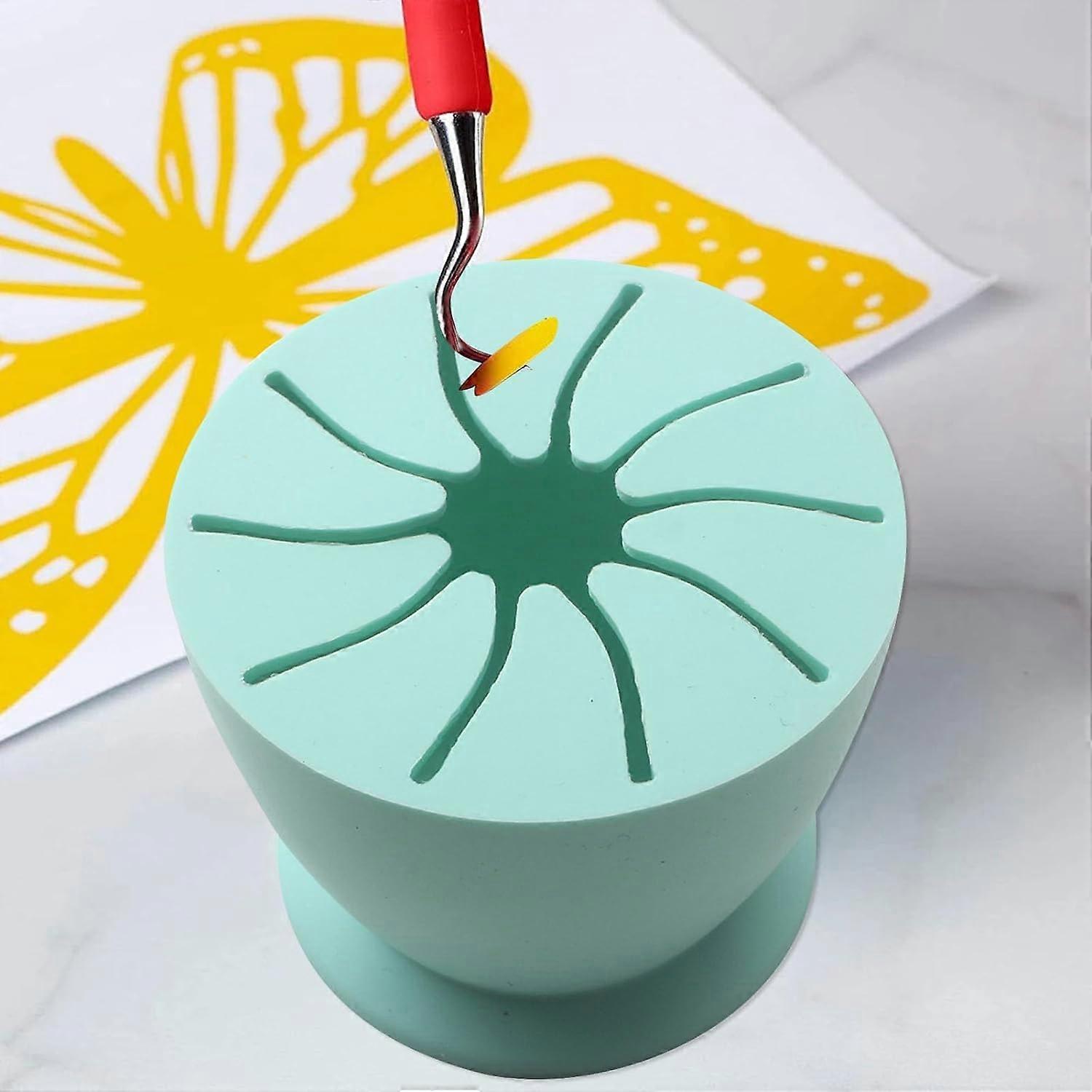 Green Weeding Scrap Collector Suctioned Soft Silicone Crafts Weeding Tools Scrap Holder Box Craft Adhesive Vinyl Tool Durable