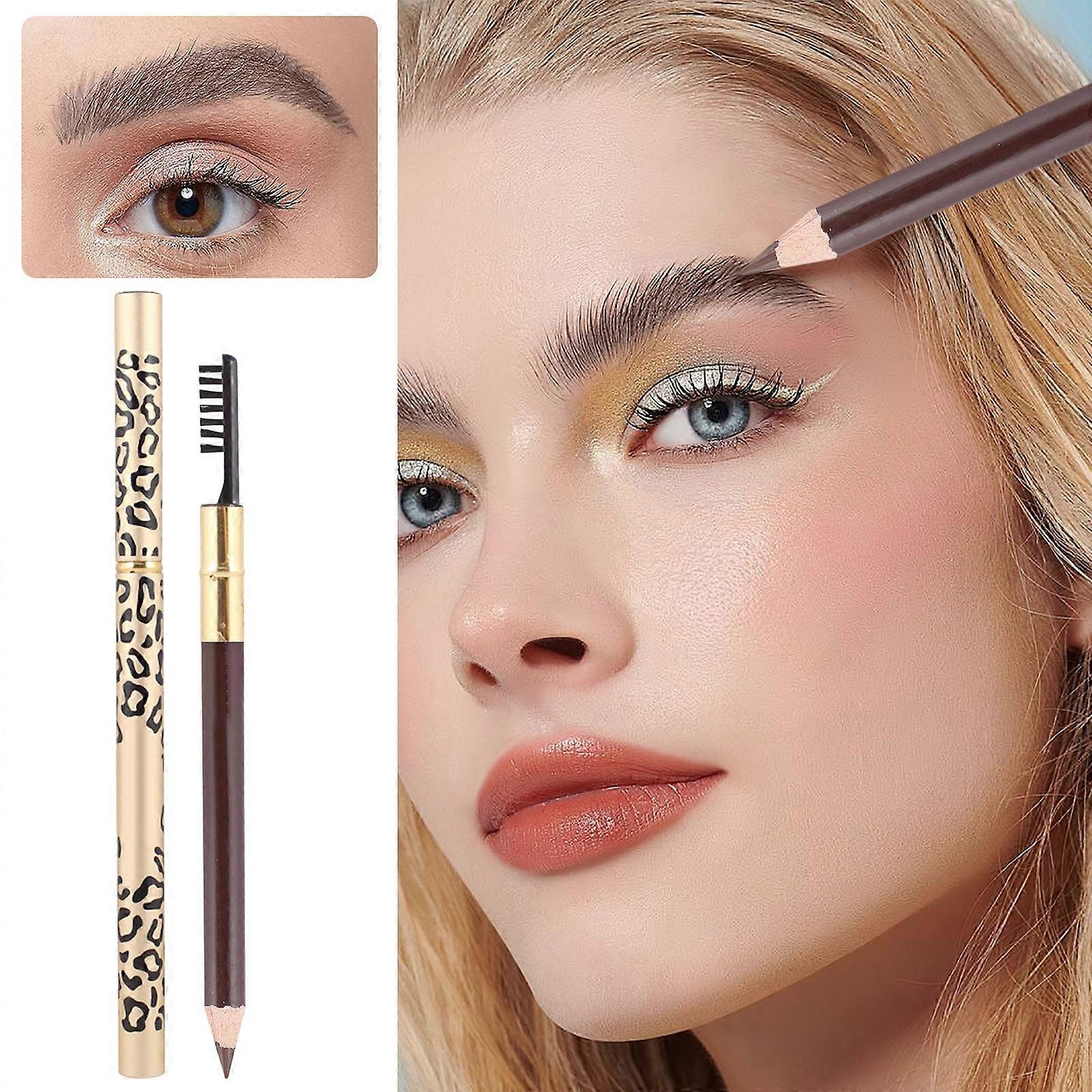 Double Headed Leopard Print Eyebrow Pencil Can Be Easily And Effortlessly Molded With Just One Flye2925