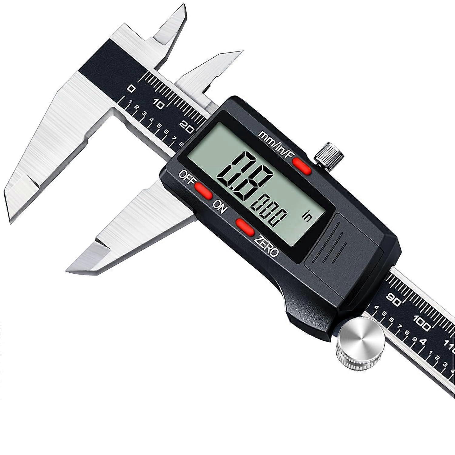 Vernier Calipers, 6inch/150mm Electronic Calipers Measuring Tool with Large LCD Screen, Auto-Off Feature, Inch Metric Fraction Conversion Caliper Too
