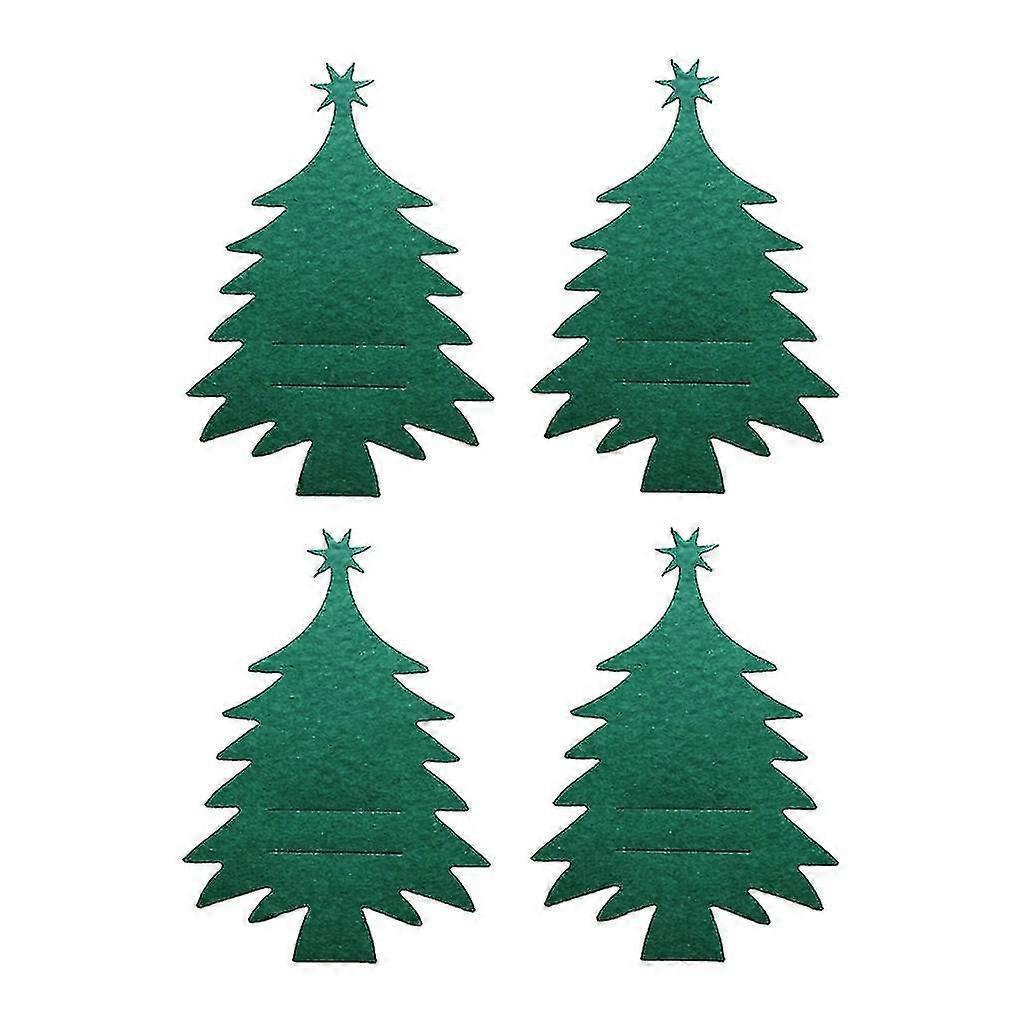 4pcs Christmas Tree Cutlery Holder Kitchen Silverware Tableware Holder Decor