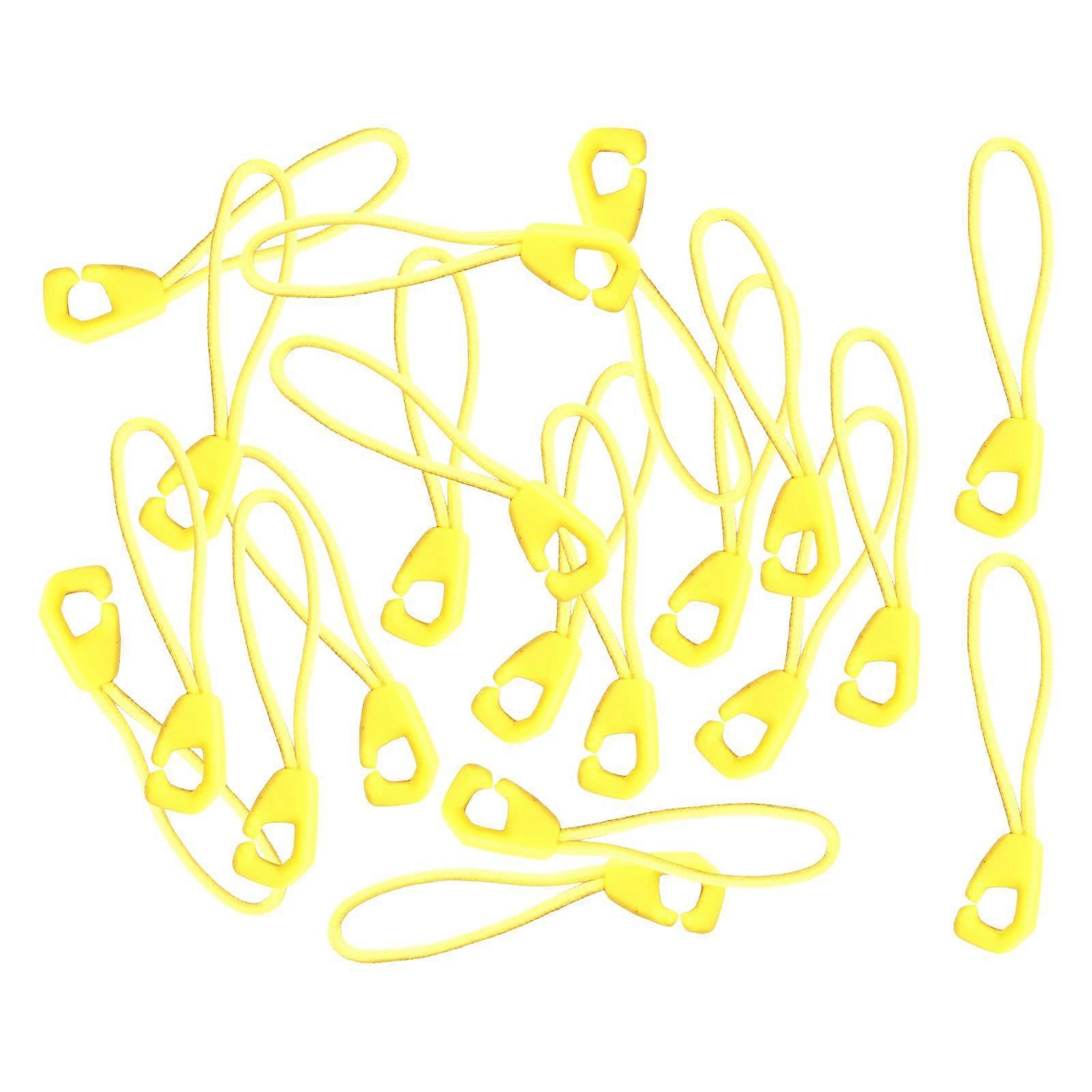 50Pcs Zip Pullers Zipper Pull Cord Fastener Replacement Yellow