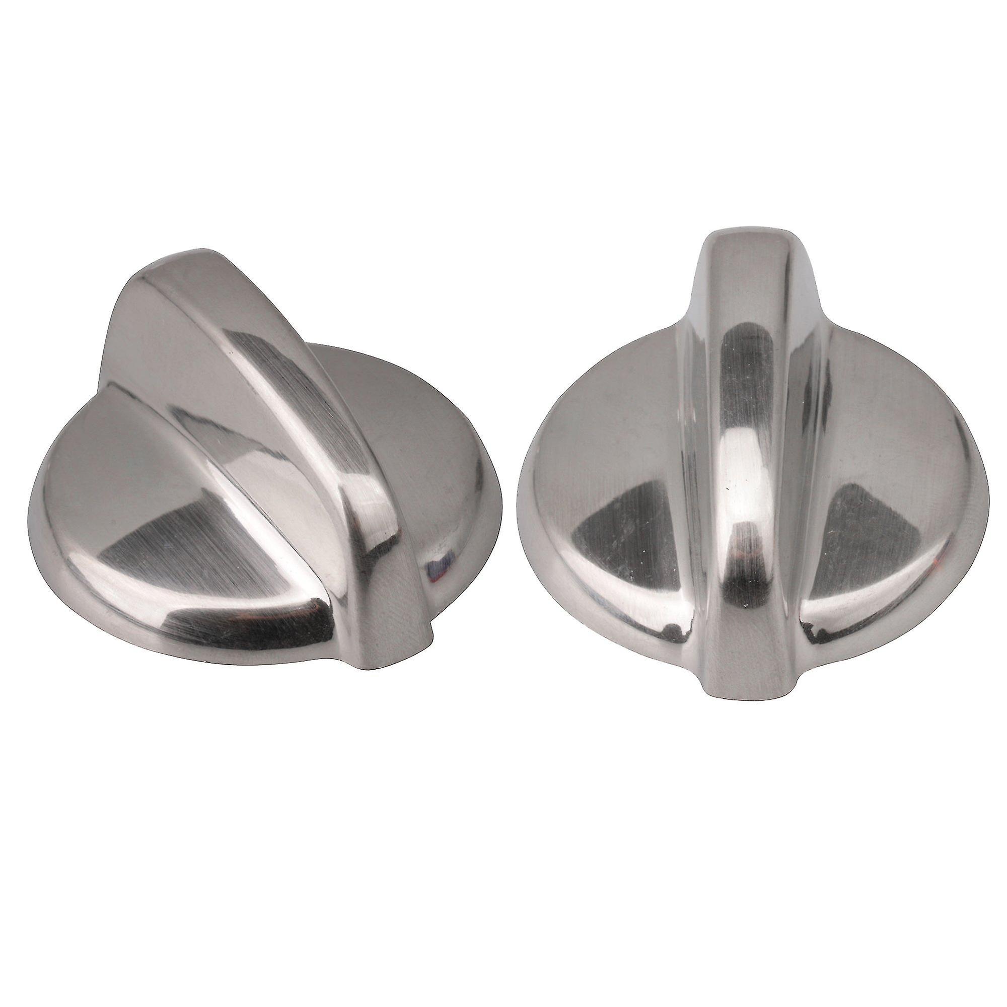 Portable Cooking Stove Accessories 2pcs Abs Stove Range Burner Control Knob Wb03t10295 5.6x5x2.3cm Silver