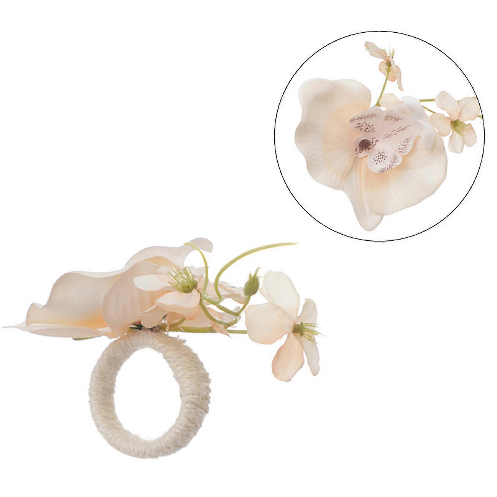 Versatile Floral Napkin Rings for Dining Events