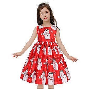 Kids Christmas Dress Little Big Girl Snowflake Print Party Princess Dress  A-line Pleated Skirt Cap Sleeve Wedding Holiday Festival Clothes | Fruugo UK
