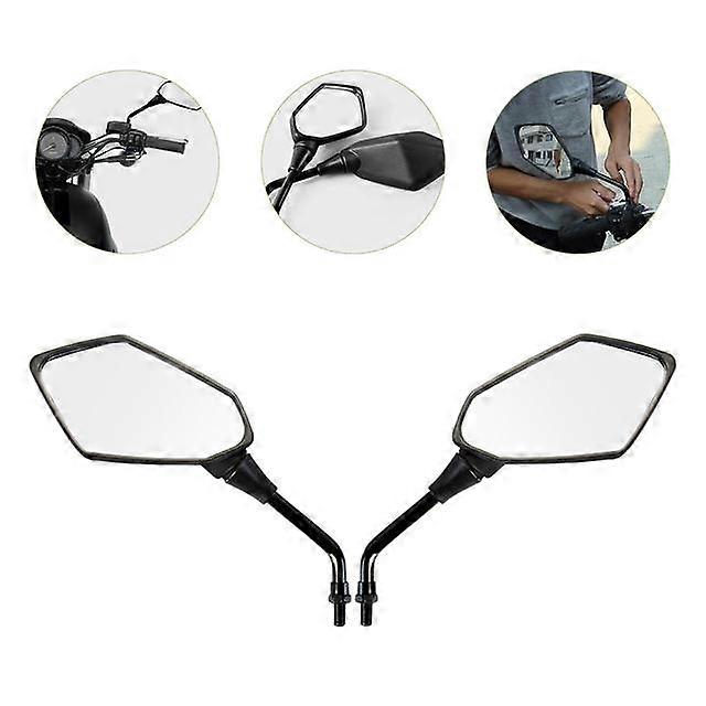 2pcs Adjustable Practical Wide Replacement Motorcycle Mirrors Motorcycle Mirrors For Handlebars Motorcycle Part