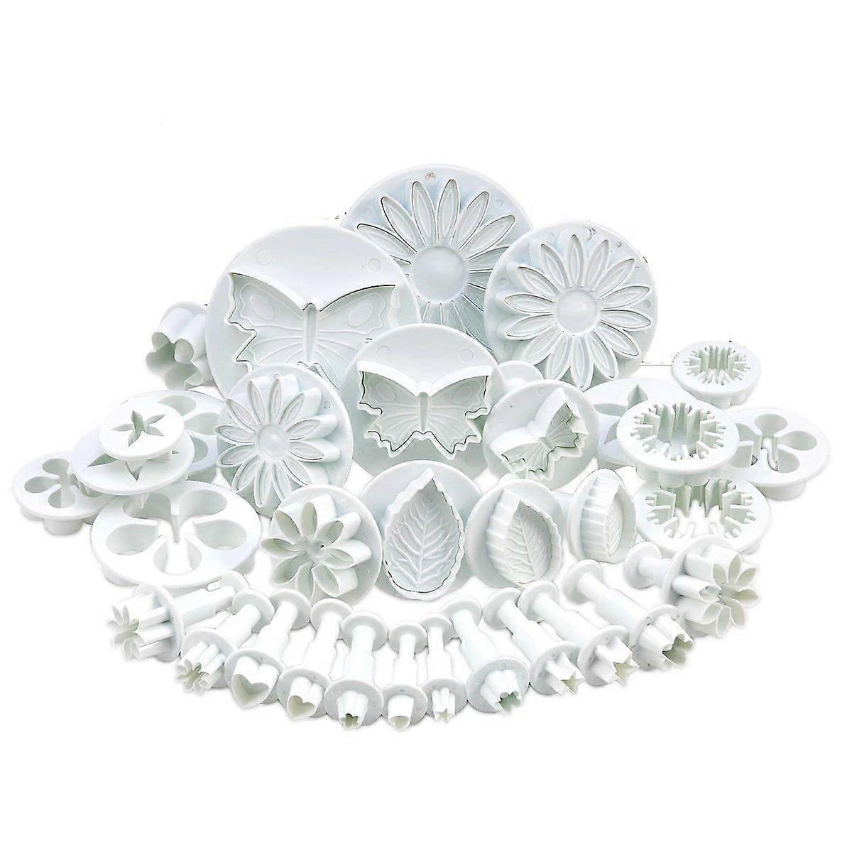 Stempel Ausstechform Ausstechform in Form von Modellierwerkzeugen 33tlg. DIY Schneeflocken Blumen Ausstechform Marzipan Fondant Torte Topper Torte Dekorat