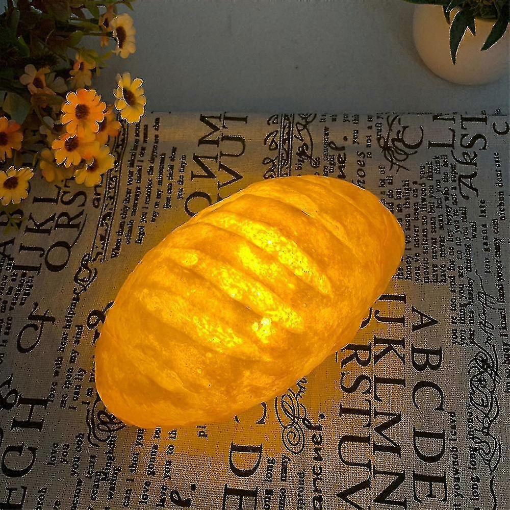 Unique Handmade Simulation Croissant Led Bread Light for Home Night Lamp Decorat