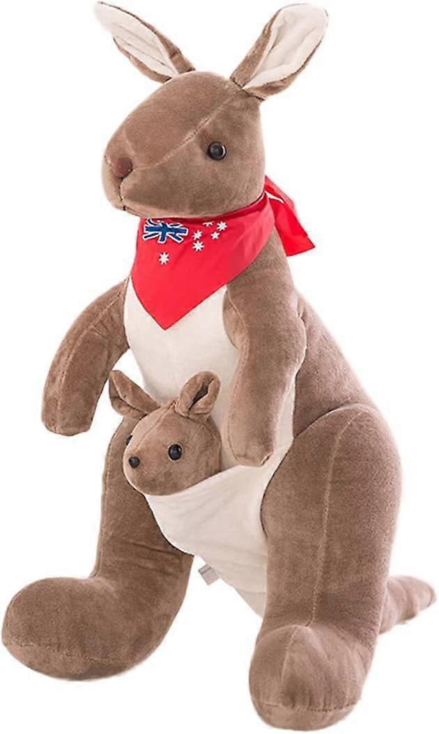 Inches Mum Kangaroo Hold Baby Roo Soft Toy 45cm Lovely Cute