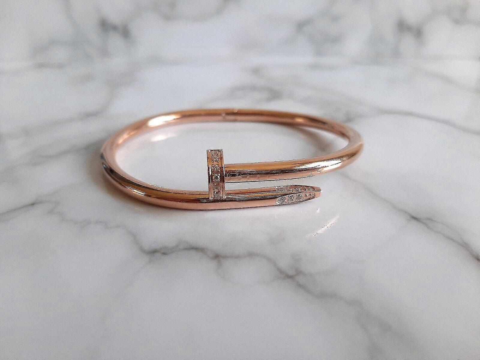 Bracelets à ongles à vis de mode avec strass 17cm Uk