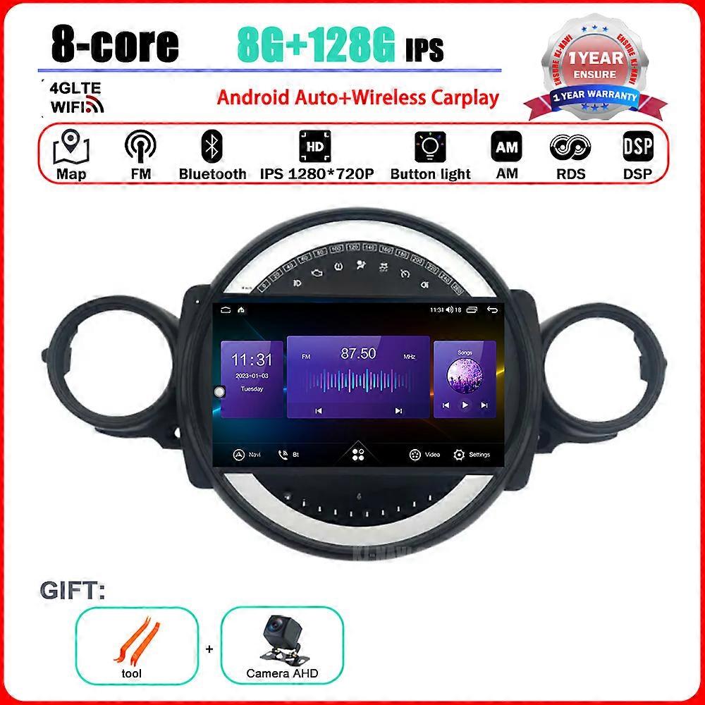 BMWミニクーパーR56 R60 R51 2006-2014 CarplayマルチメディアワイヤレスナビゲーションインテリジェントシステムのためのAndroid 14カープレーヤーラジオ