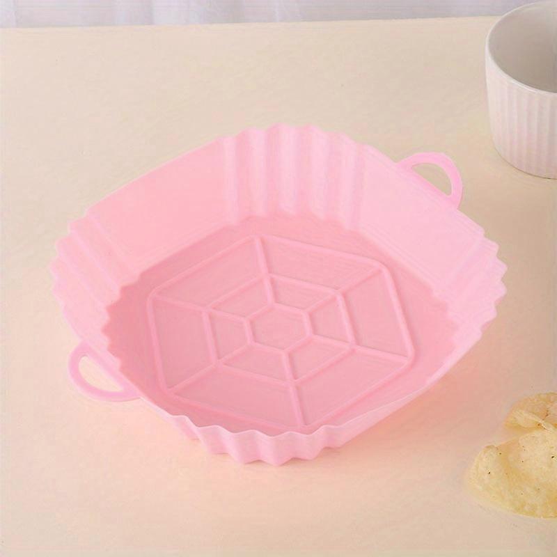 1pc, Silicone Air Fryer Liner, Foldable Baking Pan, Silicone Fryer Mat, Reusable Non-stick Air Fryer Silicone Basket, Round Heat Resistant Fryers Sili