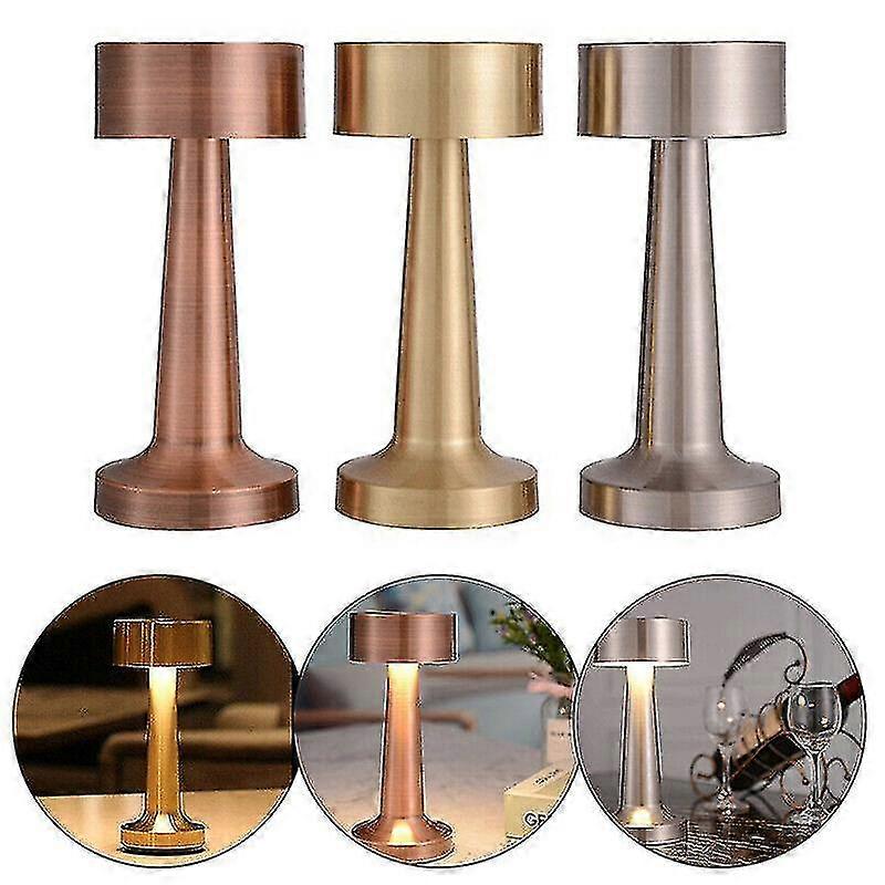 Lâmpada de mesa LED recarregável com sensor de toque para quarto restaurante bar decoração