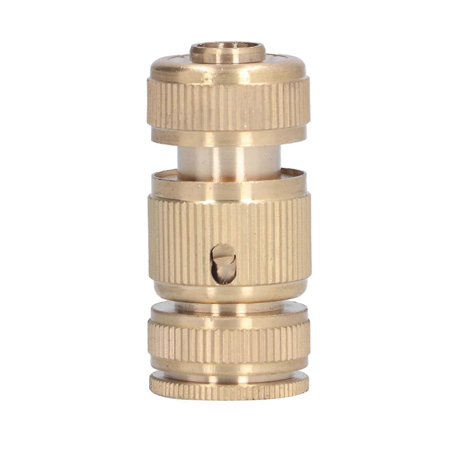 Garden Hose Connectors 1/2 Inch Brass Durable Quick Connect Removable for Various Applications