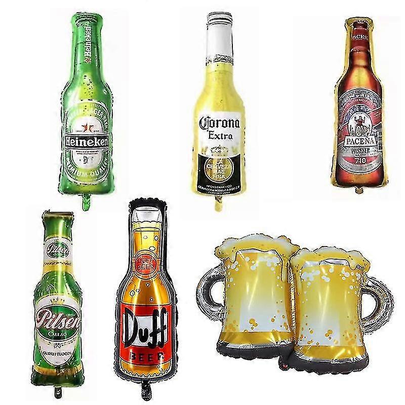 مهرجان أكتوبر الألماني الديكور زجاجة البيرة بالونات فيلم الألومنيوم بالونات شكل البيرة عيد ميلاد حزب اللوازم هتاف احباط بالون