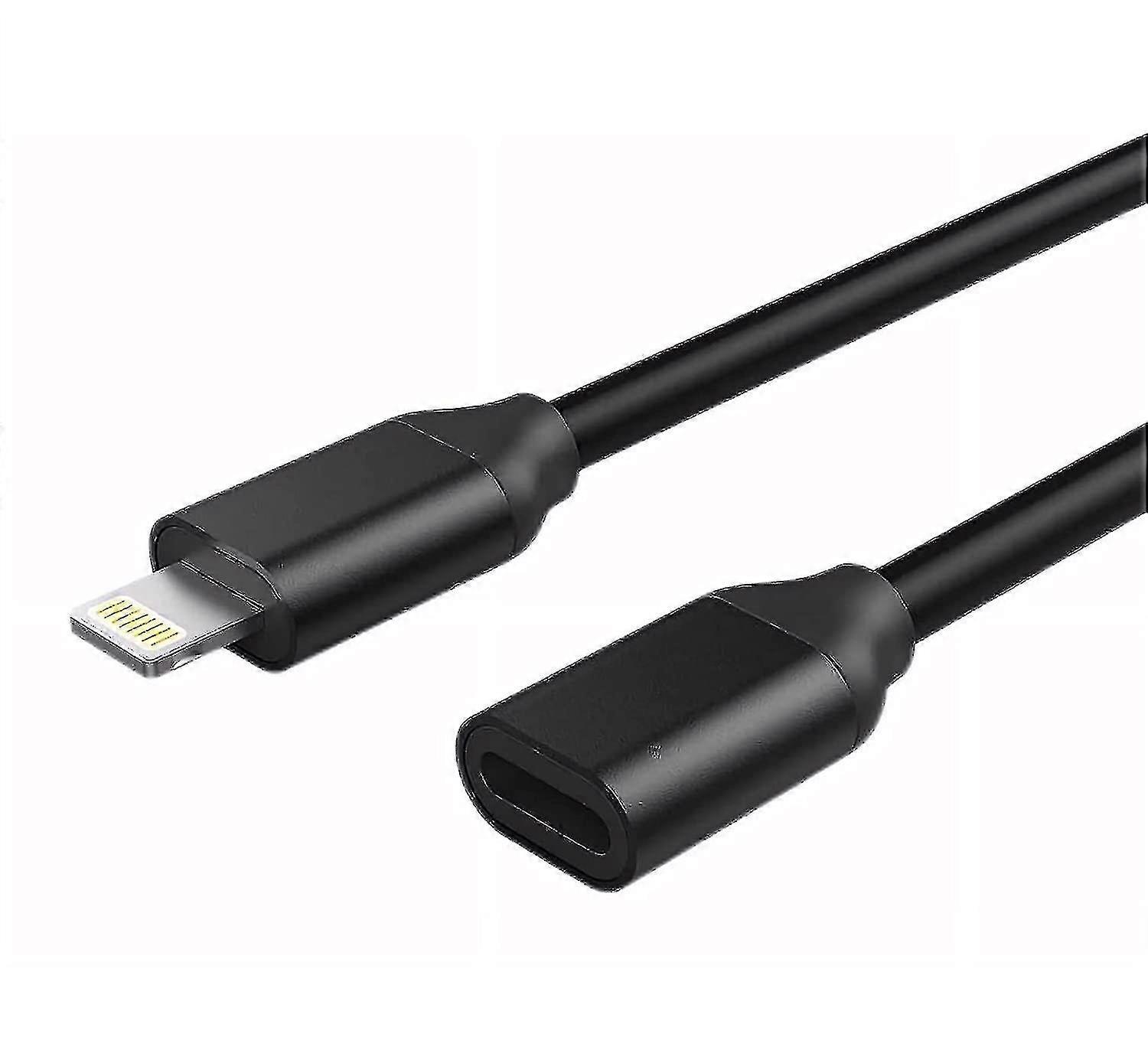 Przedłużenie Lightning 6ft dla iPhone iPad, Apple Mfi Certified Iphone Extension Cord Żeński na męskie złącze Pass Audio Video Music Transfer Danych
