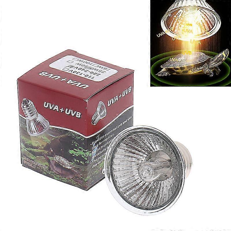 Uva+uvb 3.0 Reptile Lamp Bulb - 25/50/75w Turtle Basking Uv Light Bulbs